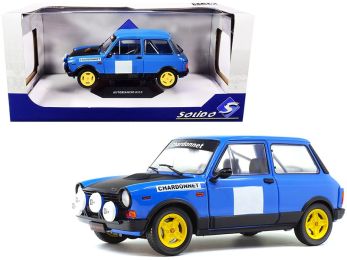 1980 Autobianchi A112 Abarth Blue Chardonnet Rally Car 1/18 Diecast Model Car by Solido