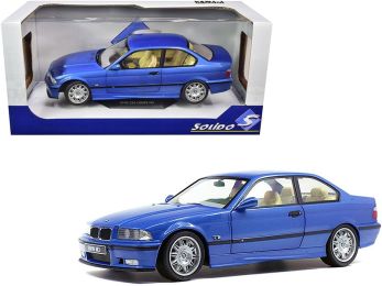 1994 BMW E30 M3 Blue Estoril Metallic 1/18 Diecast Model Car by Solido