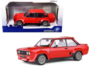 1980 Fiat 131 Abarth Rouge Red 1/18 Diecast Model Car by Solido