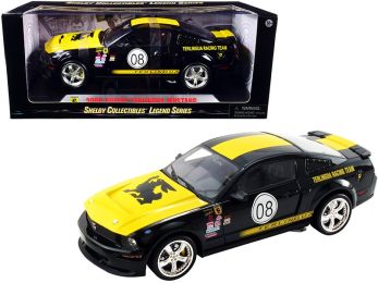 2008 Ford Shelby Mustang #08 \Terlingua\" Black and Yellow \""Shelby Collectibles Legend\"" Series 1/18 Diecast Model Car by Shelby Collectibles"""