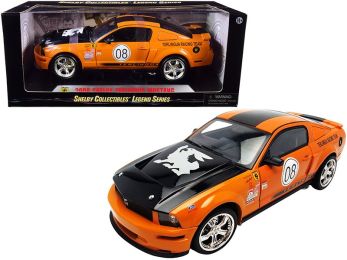 2008 Ford Shelby Mustang #08 \Terlingua\" Orange and Black \""Shelby Collectibles Legend\"" Series 1/18 Diecast Model Car by Shelby Collectibles"""