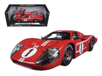 1967 Ford GT MK IV #1 Red 1/18 Diecast Model Car by Shelby Collectibles