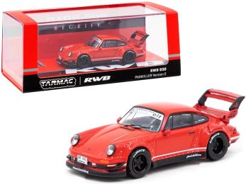Porsche RWB 930 Painkiller Version 2 Red \RAUH-Welt BEGRIFF\" 1/64 Diecast Model Car by Tarmac Works"""