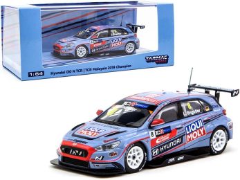 Hyundai i30 N TCR #8 Luca Engstler Champion TCR Malaysia (2019) 1/64 Diecast Model Car by Tarmac Works