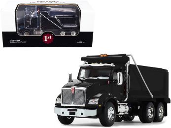 Kenworth T880 Dump Truck 1/50 Diecast Model by First Gear (Color: Black)